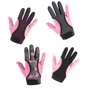 Gant de tir à l'arc sur mesure camouflage à 3 doigts, en cuir antidérapant avec pointes renforcées pour la protection du doigt et de la corde de l'arc - Product Image 6