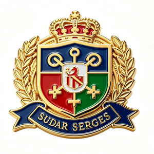 Espada de Esmalte Personalizada de 5mm para Placa Plateada con Técnica de Estampado de Esmalte Negro Duro, Insignia de Recuerdo y Colección - Product Image 6