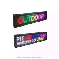 Letrero LED WiFi USB Desplazable Muenled P10 con Clasificación IP65, Brillo de 5000cd, Pantalla Digital Interior/Exterior, Tablero de Mensajes Programable
