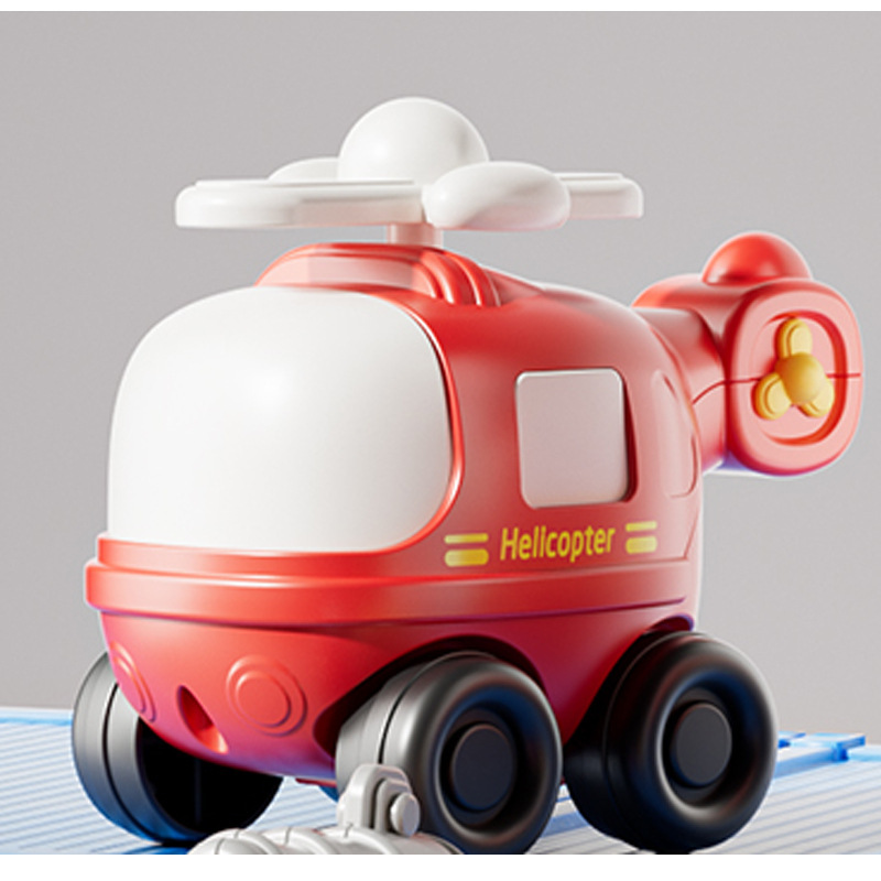Camion-hélicoptère de pompiers à retrait