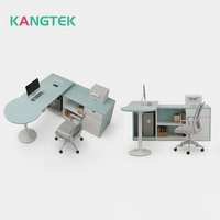 Ensemble de bureau minimaliste pour médecin, table de travail en mélamine, mini tiroir, bureau de clinique réglable, chaise de bureau à domicile, ensemble de chaise de direction