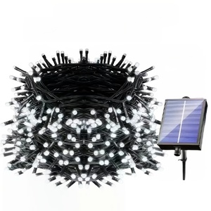 Guirlande solaire <span class=keywords><strong>à</strong></span> LED de 12 m avec 100 diodes, indice d'étanchéité IP44 - Plusieurs couleurs, idéale pour la décoration extérieure - Product Image 2