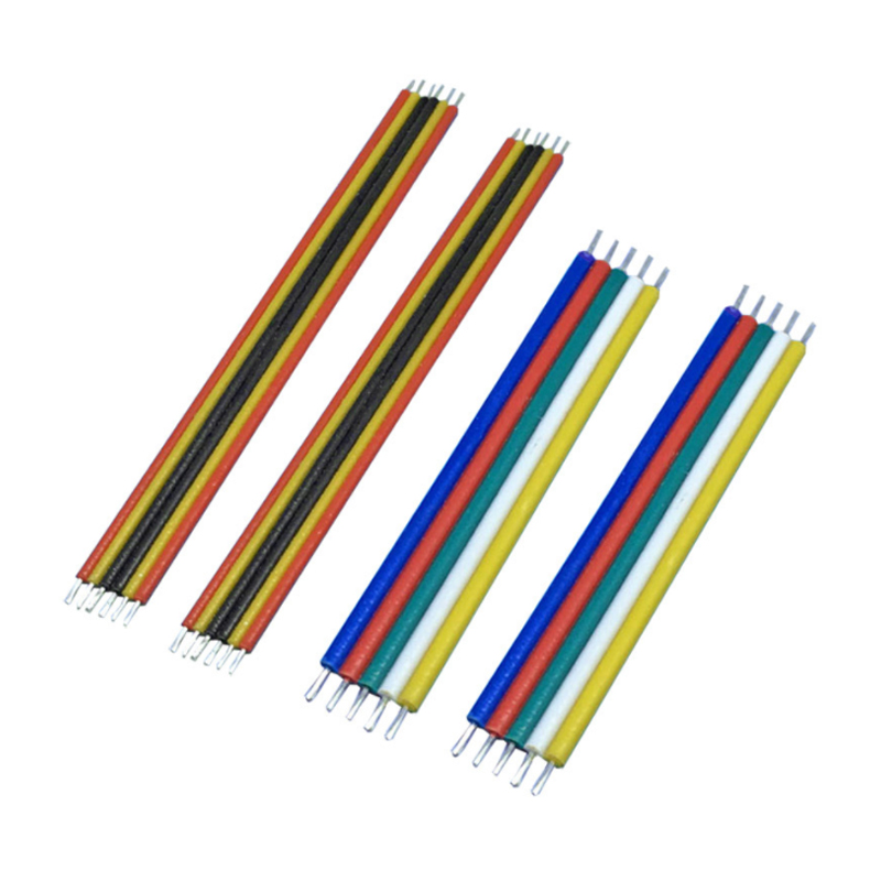Бесплатный образец на заказ Цветной СВЕТОДИОДНЫЙ удлинитель ПВХ изоляция Луженая Плоская Лента медный кабель Электрический провод