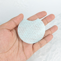 Lingettes démaquillantes réutilisables Meanlove Shanghai en coton semi-gel, fibres écologiques, véganes, 1 couche, motif fleur rose