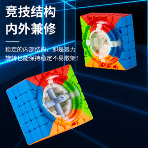 Cube de Rubik magnétique 6x6, puzzle de vitesse lisse de couleur unie pour l'entraînement et la pratique des compétitions des jeunes - Product Image 1