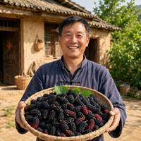 Gedroogde moerbeien, natuurlijk zoetzuur superfruit, premium snack, ingrediënt voor bakken en thee, GMP gecertificeerd, Gansu China, groothandel, bulk