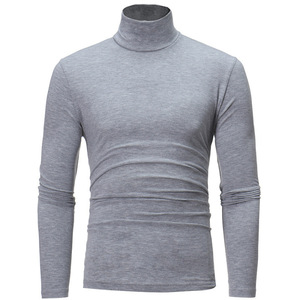 Mens Thermal Turtleneck Long Sleeve T Shirt Slim Fit Base <b>Layer</b> Pullover High Collar Knitted <b>Top</b> for Autumn Winter - Product Image 6