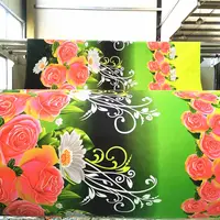3D Bunga Mawar Cetak Peredam Poliester 100 Twill Tenun Kain Seprai Disikat dari Produsen Changxing