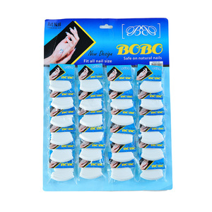 Precio al por mayor 24-Tarjeta colgante G Nail Color transparente natural African Long Armor Press on <span class=keywords><strong>Tips</strong></span> OEM ODM Half Stick Nail Art - Product Image 3