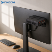 PC Faktor Bentuk Kecil YINGCHI untuk Pekerjaan Kantor Call Center, Input Data, Penyimpanan DDR4, Komputer Desktop Mini, Prosesor Intel I5 45W