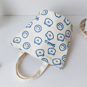 Bolso pequeño de lona de algodón con logotipo personalizado, bolsa de embalaje para regalo de compras, con fondo redondo - Product Image 5