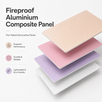 Panneau composite en aluminium (ACP) ignifuge gris argenté revêtu de PVDF 4x8 pour les murs des hôpitaux et des écoles
