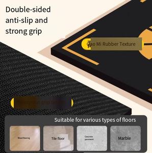 Tapis d'entraînement de gymnastique pour enfants en caoutchouc PVC imperméable de 9 mm d'épaisseur, tapis d'exercice de basketball antidérapant, réduction du bruit, personnalisable - Product Image 6