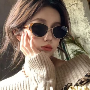 <b>Retro</b> Cat Eye <b>Sunglasses</b> Women Full Rim Metal Tortoise Shell UV400 Sun Protection Fashion Glasses - Product Image 4