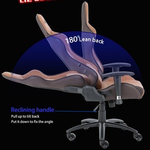 Gaming Chair Leather Ergonomic 2D Armrest <b>Office</b> Home <b>Computer</b> Use Model 6020 - Product Image 3