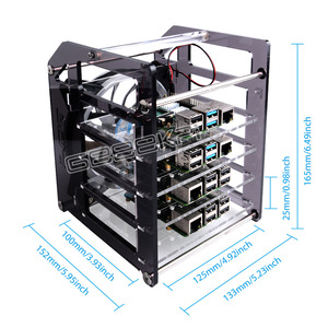52Pi ZP-0088 Große vierlagige Acryl-Hülle für Raspberry Pi (China, Mainboard nicht enthalten) <span class=keywords><strong>E631</strong></span> - Product Image 5