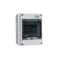 Boîtier de jonction électrique extérieur étanche IP65 en ABS avec panneau de commutation MCB RCBO RCCB, équipement de distribution d'énergie résistant aux intempéries