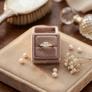 Rose Gold Three Stone Diamond <b>Ring</b> Round Brilliant Cut Prong Setting Classic <b>Engagement</b> Women's Fine Jewelry - Product Image 4