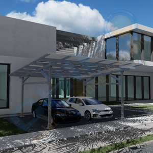 Système de carport solaire CHIKO, best-seller, imperméable, structure de stationnement en aluminium, montage léger en aluminium - Product Image 1