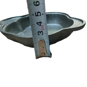 Sartén <span class=keywords><strong>para</strong></span> asar de hierro fundido <span class=keywords><strong>para</strong></span> barbacoa de ajo, Té naranja, castañas guisadas, frutos secos, olla de dos orejas sin recubrimiento - Product Image 6