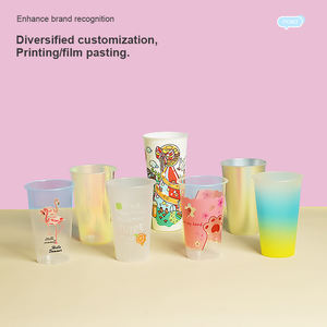 Tek kullanımlık şeffaf PP plastik tek duvarlı dayanıklı sütlü çay bardağı, <span class=keywords><strong>bubble</strong></span> <span class=keywords><strong>tea</strong></span>, limonlu çay, soğuk içecekler, paket servis içecekleri için. - Product Image 3