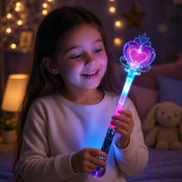 Baguette Lumineuse Princesse pour Filles – Idéale Anniversaire, Noël, Concert – Jouet Cerceau Lumineux, Accessoire Photo, Cosplay Enfant
