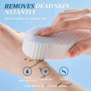 Bain douche ultra doux pour le corps Bain magique Dissolvant de peau <span class=keywords><strong>morte</strong></span> Bain exfoliant super doux Éponge à récurer indolore - Product Image 5