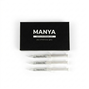 Kit de Blanchiment <span class=keywords><strong>Dentaire</strong></span> Doux - Boîte Cadeau Magnétique Noire de Luxe - Seringues de Gel à Formule d'Oxygène Actif de Qualité Alimentaire - <span class=keywords><strong>Émail</strong></span> Sans Sensibilité - Product Image 2