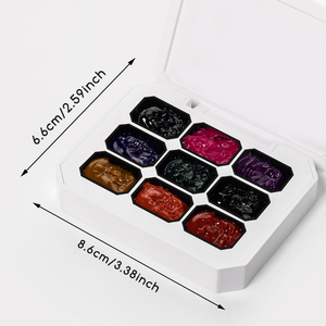 พบกับเจลเคลือบสีลูกกวาดเก้าตารางสำหรับเพ้นท์เล็บมืออาชีพ - Product Image 6