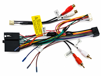 Boîtier décodeur CANBUS 16 broches avec faisceau de câblage compatible avec Volkswagen, câble AUX à petite prise pour adaptateur radio de navigation Android