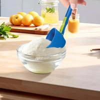 Cuillère doseuse multifonctionnelle moderne et simple en plastique pour protéines en poudre, anti-déversement, pour café, lait en poudre, anti-fuite, pour albumine d'œuf