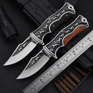 Coltello pieghevole colombiano ad alta durezza selezione rigorosa transfrontaliera per il campeggio tattico all'aperto con caratteristiche - Product Image 2