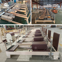Cama de Pilates Profesional de Madera de Arce de Grado Comercial, Set de Entrenamiento para Yoga y Ejercicios de Core