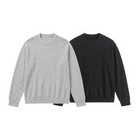 Herren Langarm-Rundhalspullover Strickpullover Einfach Lässig Übergrößen Plus Size Oversized Relaxed Fit 6XL 7XL