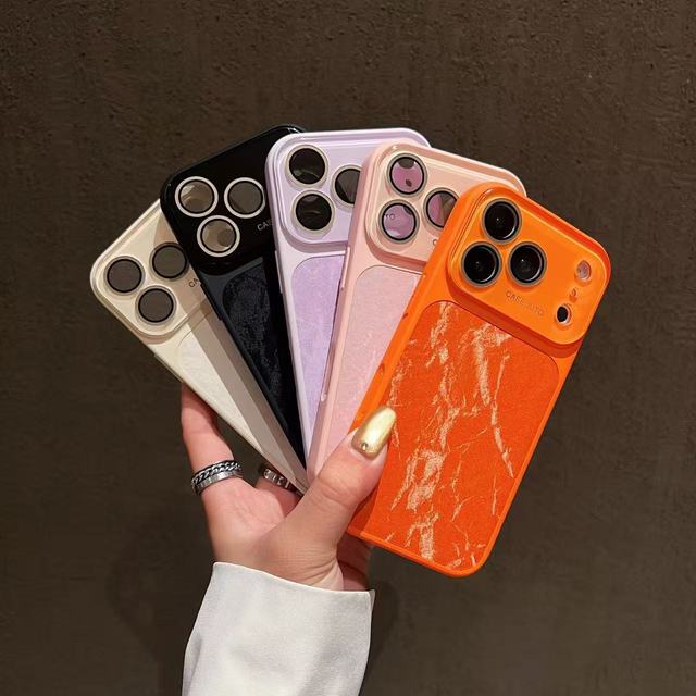 Marble Texture Phone Case for iPhone 17 16 15 14 Pro Max, Shockproof Magnetic Wireless Charging Cover Glass Lens Protection