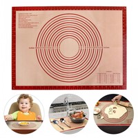 Rouleau à pâtisserie antiadhésif sans PFOA, tapis de cuisson en silicone antiadhésif pour la pâtisserie, doublure pour la cuisson des biscuits et des pâtisseries