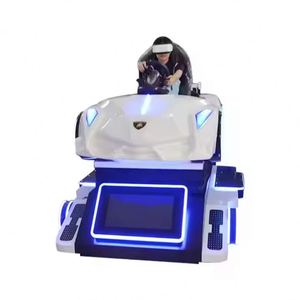 Indoor Playground 9D VR Racing Car Simulator Metal White Arcade Game <b>Machine</b> Console for <b>Amusement</b> Parks Shopping Malls - Product Image 5