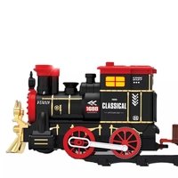 Nouvel ensemble de jouets de train en plastique pour enfants, modèle de train électrique avec ensemble de rails