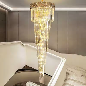 Zèle Éclairage soufflé feuille de verre de murano design lumière lustre led hôtel de luxe rustique ferme lustres en cristal - Product Image 6