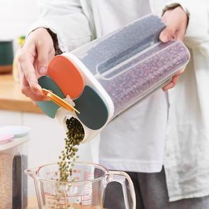 Boîte de rangement pour céréales Bocal scellé avec couvercle Grain Nouilles Thé Nourriture Garder frais Conteneur <span class=keywords><strong>Conservation</strong></span> Cuisine Stockage Fournitures - Product Image 3