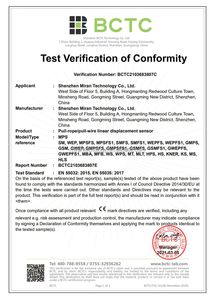 MIRAN MPSFS2-M-A 4-20mA 출력을 갖춘 고품질 풀 로프 드로우 와이어 변위 센서 - Product Image 6