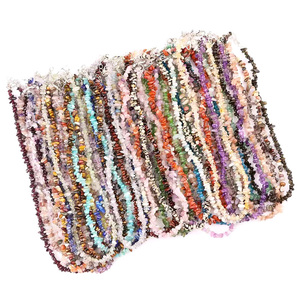 Collier en quartz rose irrégulier, pierres roulées de guérison en cristal, éclats d'améthyste pour cadeaux DIY – Ventes Flash - Product Image 3
