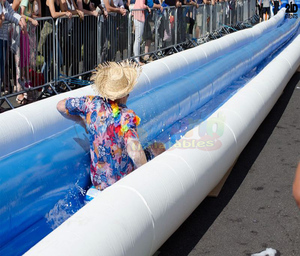 Núi Khổng Lồ Dài Thành Phố Ngoài Trời Trò Chơi Thương Mại Inflatable Slide Inflatable Thành Phố Trượt Nước - Product Image 3