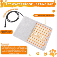 Lit extérieur moderne chauffant pour chat et chien imperméable et résistant à l'hiver, maison chaude et durable pour animaux de compagnie