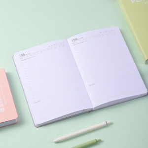 Agenda A5 de imitación de cuero cosida con hilo, impresa, diario, calendario anual, diseño personalizado, regalo para mujer, <span class=keywords><strong>184</strong></span> hojas - Product Image 3