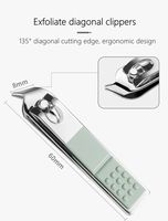 Coupe-ongles de haute qualité Morandi bleu clair, professionnel, portable, kit de coupe-ongles, ciseaux, pinces, ensemble de manucure, sac