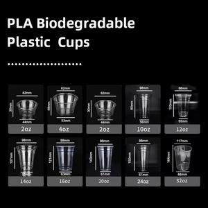 Vasos Transparentes de PLA de 10oz y 12oz, Vasos Biodegradables y Compostables para Bebidas Frías con Tapa, Impresión UV/Serigrafía, Logotipo Personalizado - Product Image 6