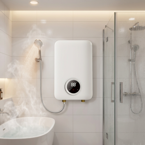 Calentador de Agua Eléctrico Instantáneo de 3.5kW, Precio de Fábrica, Bajo Consumo, para Cocina, Auto y Garaje, Plástico, Impermeable - Product Image 1