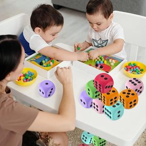 6Pcs EVA Foam Cube Dice 315" Educational Toy <strong>Blank</strong> <strong>Slate</strong> Board <strong>Game</strong> Lucky Numbers Parties Gifts - Product Image 6