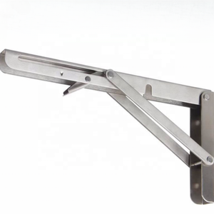 Supports muraux pliables en acier inoxydable, procédé d'estampage, quincaillerie décorative pour meubles - Product Image 3